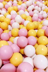 Close-up of a Colorful Ball Pit