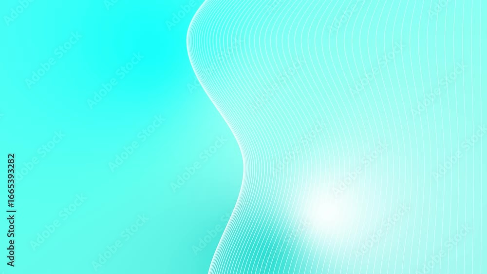 Poster curved wavy lines tech futuristic motion background. dynamic abstract line waving loop line. metaver