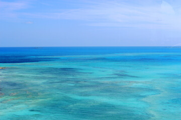 amazing blue water in the Caribbean