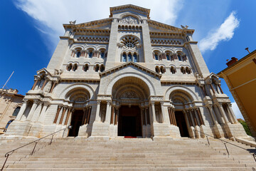 Saint Nicholas Cathedral in Monaco-Ville. Principality of Monaco. It was built from 1875 to 1903.