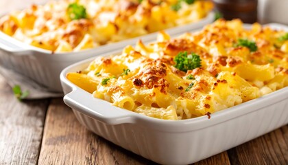 Creamy Baked Pasta with Cheesy Dish.