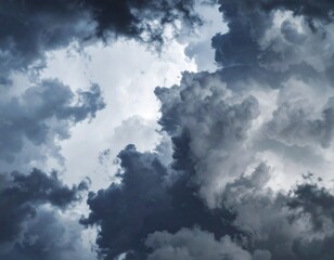 Dramatic storm clouds filling the sky