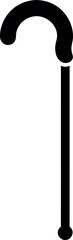Obraz premium Stylized White Cane for Visually Impaired Accessibility Vector Illustration