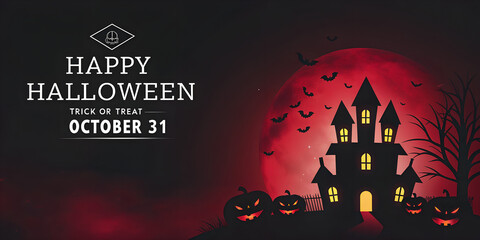 happy halloween day banner vector design 2025