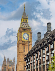 Big Ben (Elizabeth) tower in London, UK