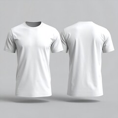Blank white t-shirt mockup