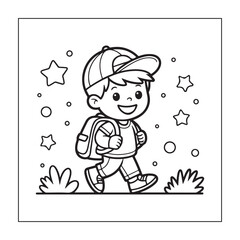 Bold & Easy Back to School  Coloring page