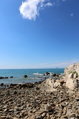 Obraz premium Moon Bay in Slowenien zwischen Koper und Piran