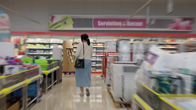 An InDepth and Engaging Shopping Experience in the Aisles of a Vibrant Retail Store