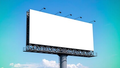 Obraz premium Blank Billboard with Outdoor Ad, and Sky.