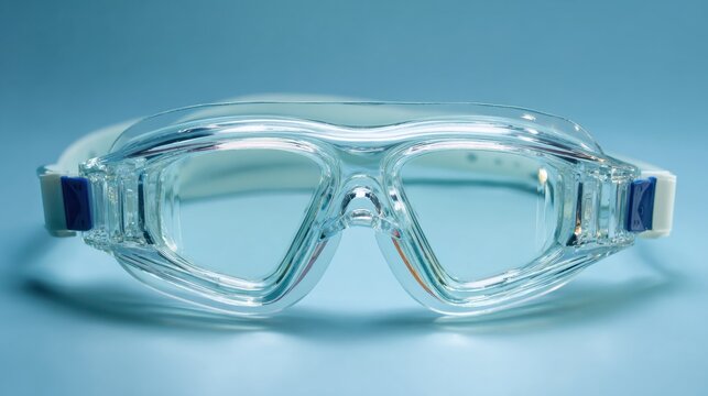 Clear Swimming Goggles Designed for Comfort and Performance During Aquatic Activities and Training Sessions for Swimmers of All Levels