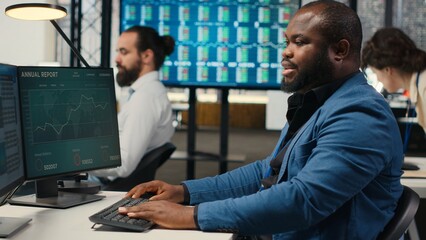 Female colleague bringing documents folders for general manager, assisting the team leader with stack of archived files. Secretary ensuring efficient organizational workflow. Camera B.