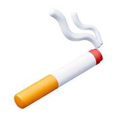Cigarette Smoke 3d Render Icons