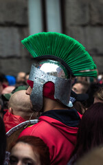 knight costume, improvisation