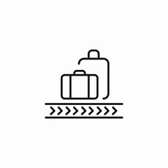 baggage carousel icon sign vector