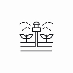 automatic watering icon sign vector