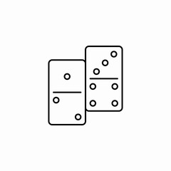 domino row icon sign vector