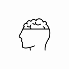 brain power icon sign vector