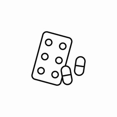 pill case icon sign vector