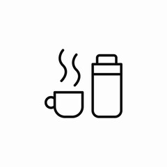 thermo bottle icon sign vector
