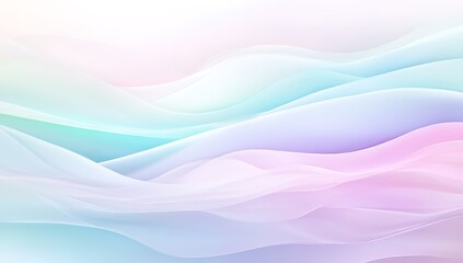 Fototapeta premium Abstract pastel background with soft lines and waves, white background, vector illustration, light green, light blue, light pink, light purple, white background, high resolution, high quality
