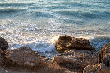 waves on the beach