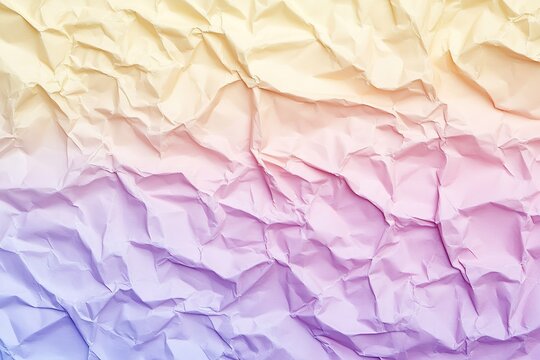 Abstract pastel purple and yellow gradient background with soft crumpled paper texture for elegant design, vector presentation, or PowerPoint. Beautiful watercolor abstract blurred pastel