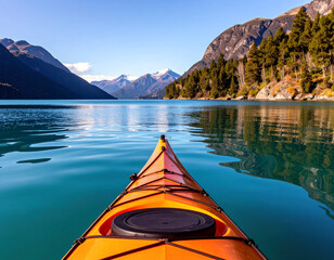 canoe on lake