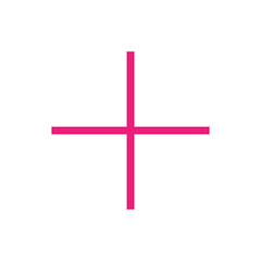 Obraz premium Pink Plus Icon. Pink Cross Icon. Pink Plus Symbol Png.