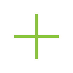 Obraz premium Green plus icon. Green cross icon. Green plus symbol png.