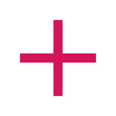 Pink plus icon. Pink cross icon. Plus symbol png.
