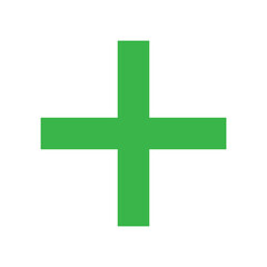 Green plus icon. Green cross icon. Plus symbol png.