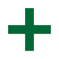 Green plus icon. Green cross icon. Plus symbol png.