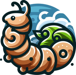 Adorable_Caterpillar_Vector_–_Happy_Cartoon_Insect_with_Decorative_Green_Body