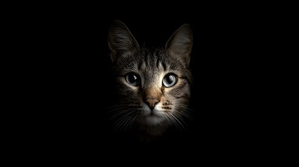Obraz premium Adorable Cat Isolated on White Background - Professional Pet Photography