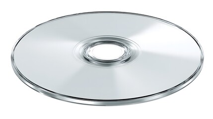 Professional CD Isolated on White Background with Clipping Path