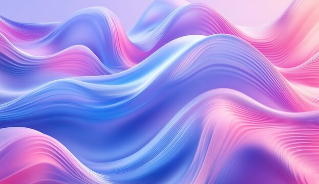 Abstract white background with wavy lines and waves for product presentation stage backdrop design. Abstract wallpaper with modern 3D shapes, 2D illustration, 8K resolution, high detail, quality