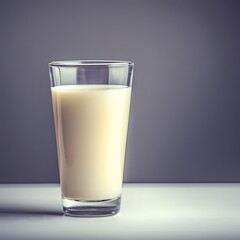 Refreshing Glass of Milk Image Stock Photo