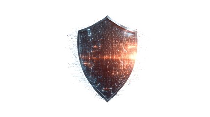 Futuristic Digital Shield Concept for Cybersecurity Design