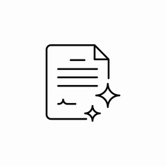 new file icon sign vector