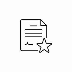 starred file icon sign vector