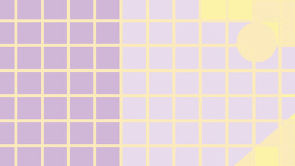 Abstract Geometric Background with Pastel Grid and Circle vector illustration