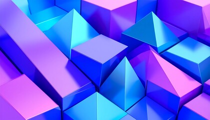 Abstract 3D Geometric Shapes.