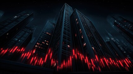 Downturn: Stock Market Crash, Cityscape, Financial Crisis