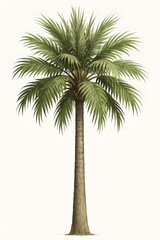 Obraz premium Tall Palm Tree with Lush Green Leaves