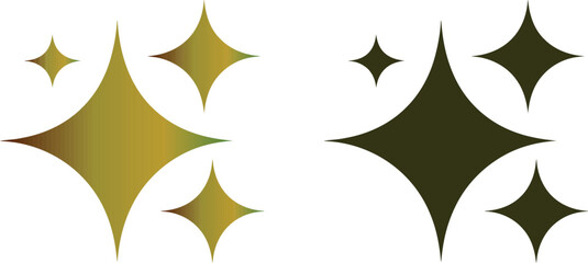 Obraz premium Vector art of golden and dark sparkles for decorative design and abstract graphic element