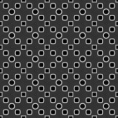 Seamless pattern dots and squares simple.