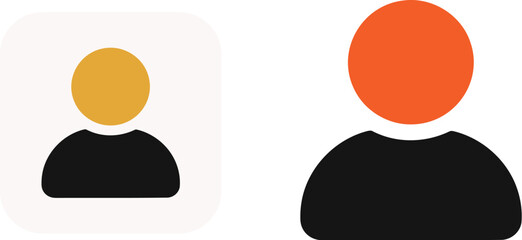 Contact icon flat useful dark and light theme UI Design  & web design