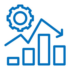 candlestick down icon