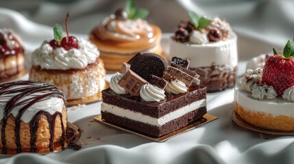 A delightful assortment of delectable desserts
